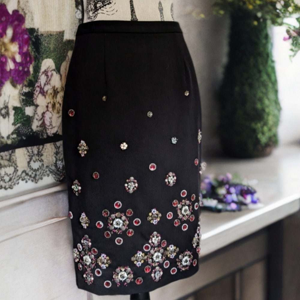 White House Black Market beaded skirt